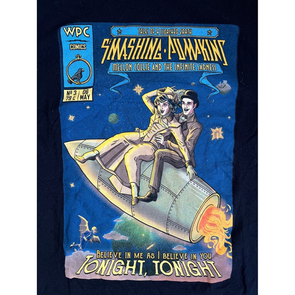 Smashing Pumpkins Tonight Tonight Mellon Collie Graphic Tee Shirt Black XL - Picture 2 of 6